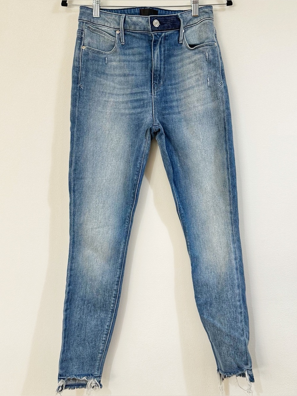 RtA Distressed Blue Skinny Jeans